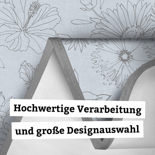 Tischdecke Manhattan Palmas grau image number null